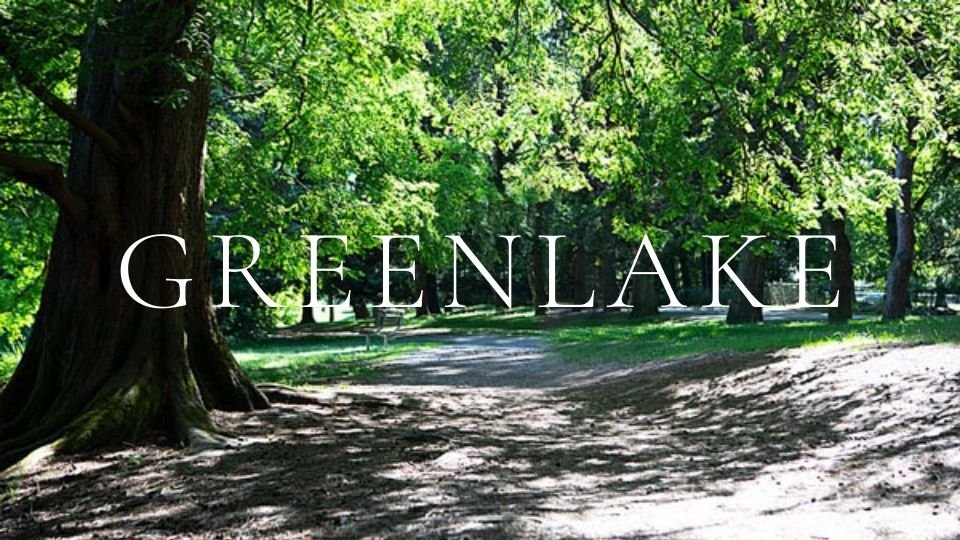 Green Lake walking trail and lake in Seattle WA
