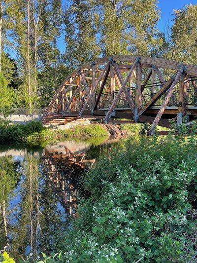 bothell-bridge in downtown Bothell