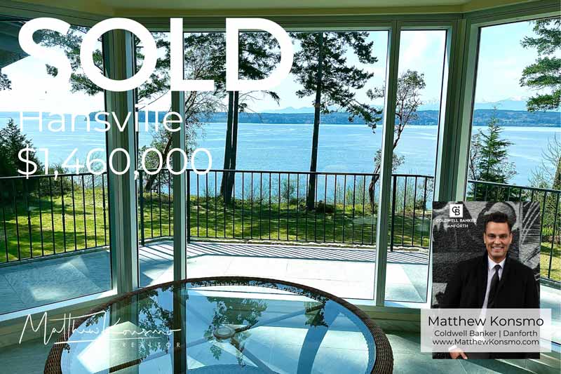 Hansville waterfront home sold by Matthew Konsmo Coldwell Banker Danforth real estate agent