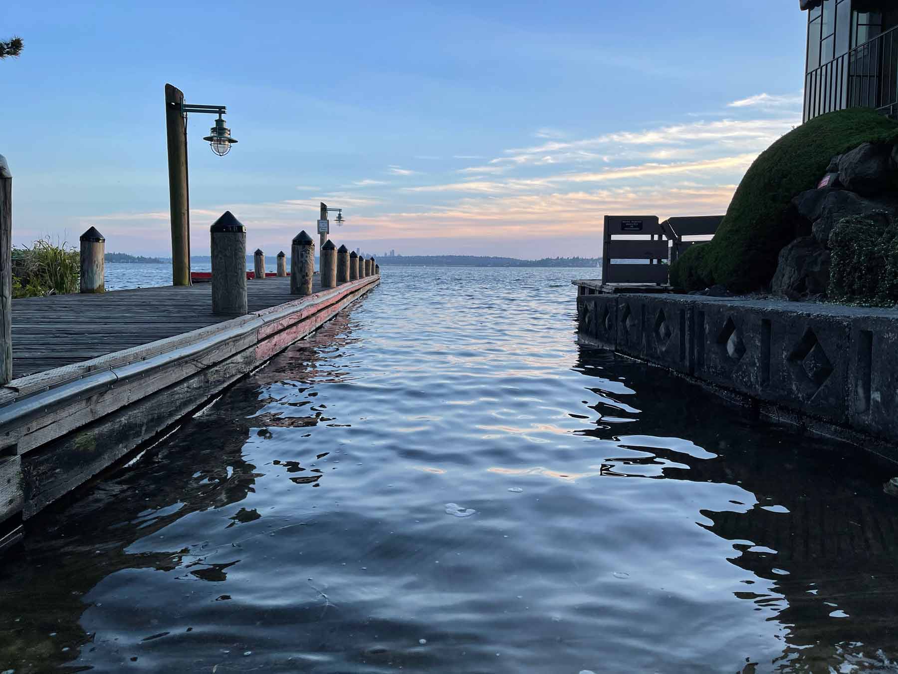 Kirkland dock on Lake Washington
