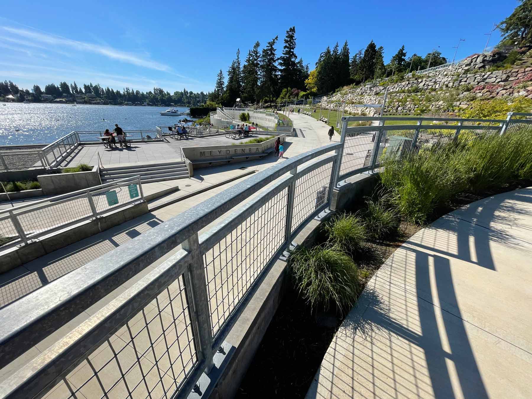 Meydenbauer bay park off main street in Bellevue Washington on Lake Washington