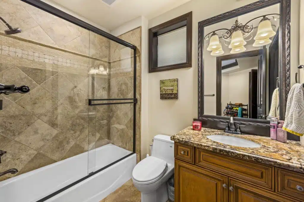Lower Level Bathroom at 116 16th Ave, Kirkland, WA 98033 - new listing east of market